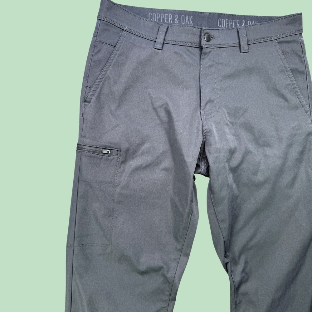 Copper & Oak Supply Co All Day Utility‎ Tech Pants Mens 34x30 Charcoal Gray